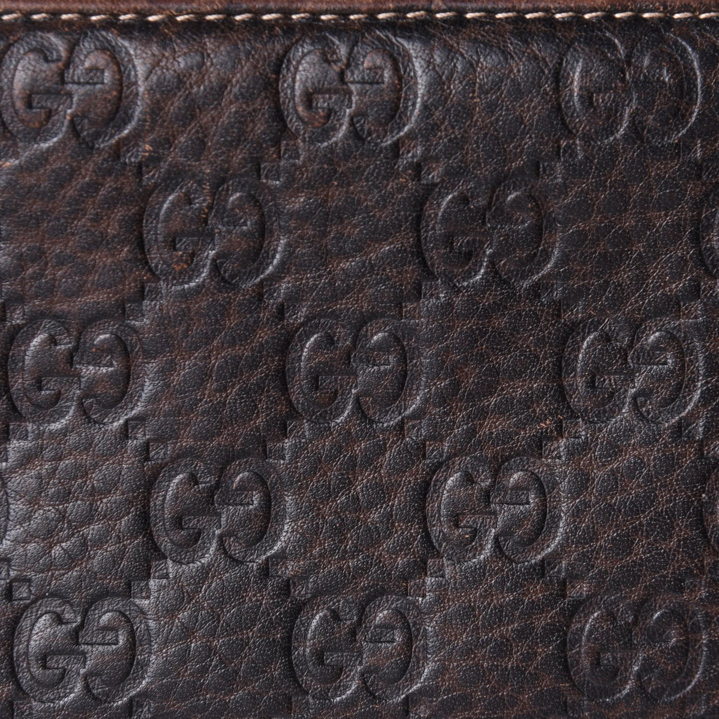 Guccissima Bamboo Tassel Zip Around Wallet Brown
