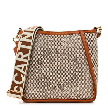 Stella McCartney Eco Mesh Rope Logo Mini Crossbody Ivory Beige 1 of 11