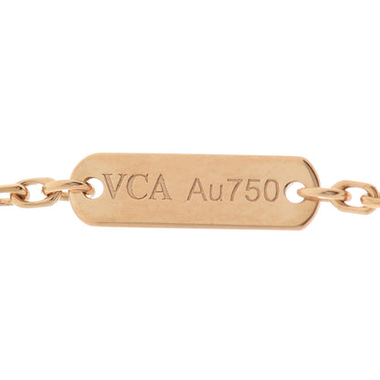 Van Cleef & Arpels 18K Yellow Gold Mother of Pearl Vintage Alhambra Pendant Necklace 4 of 6