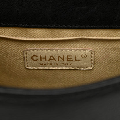 Chanel Goatskin Quilted Large Rita Top Handle Flap Black 5 of 15