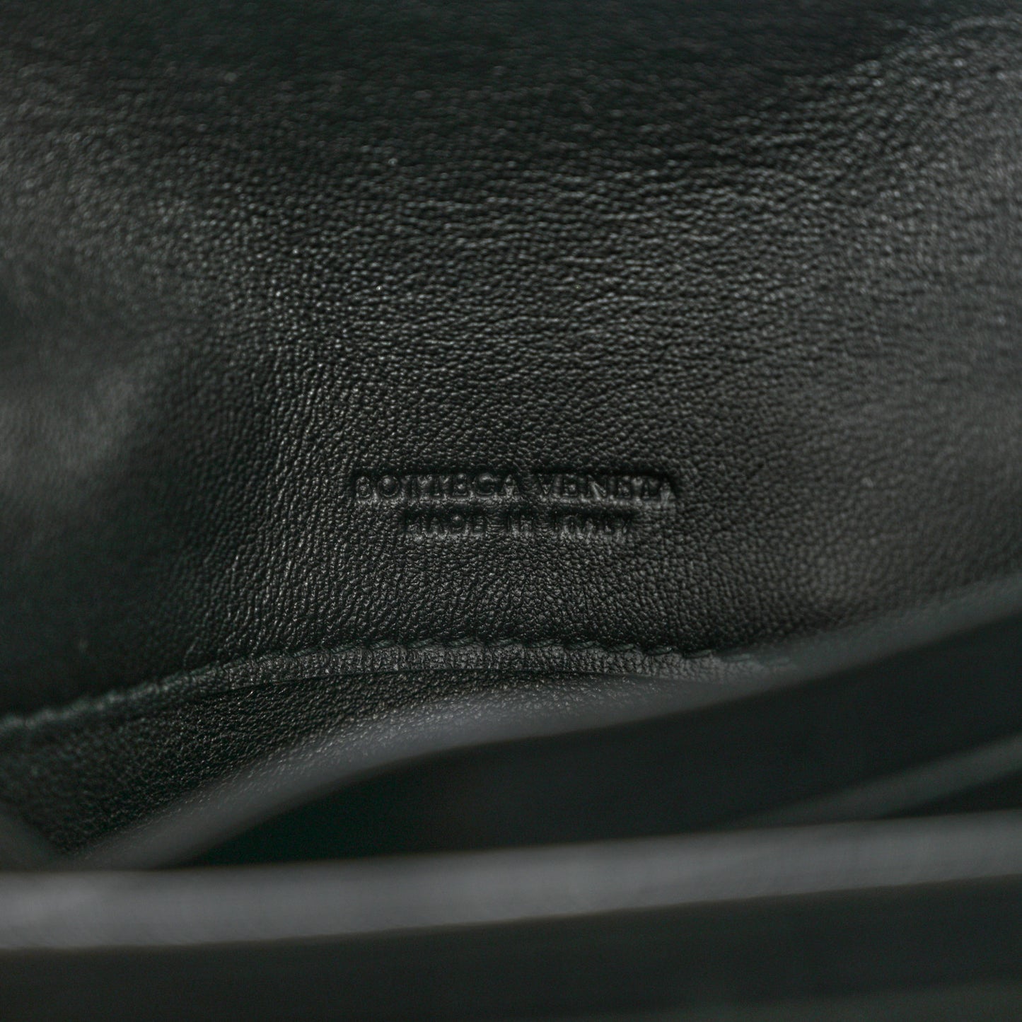 Nappa Intrecciato Continental Compact Flap Wallet Black