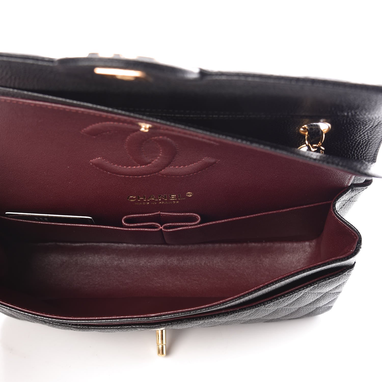 Chanel Caviar Quilted Medium Double Flap Black 5 of 9