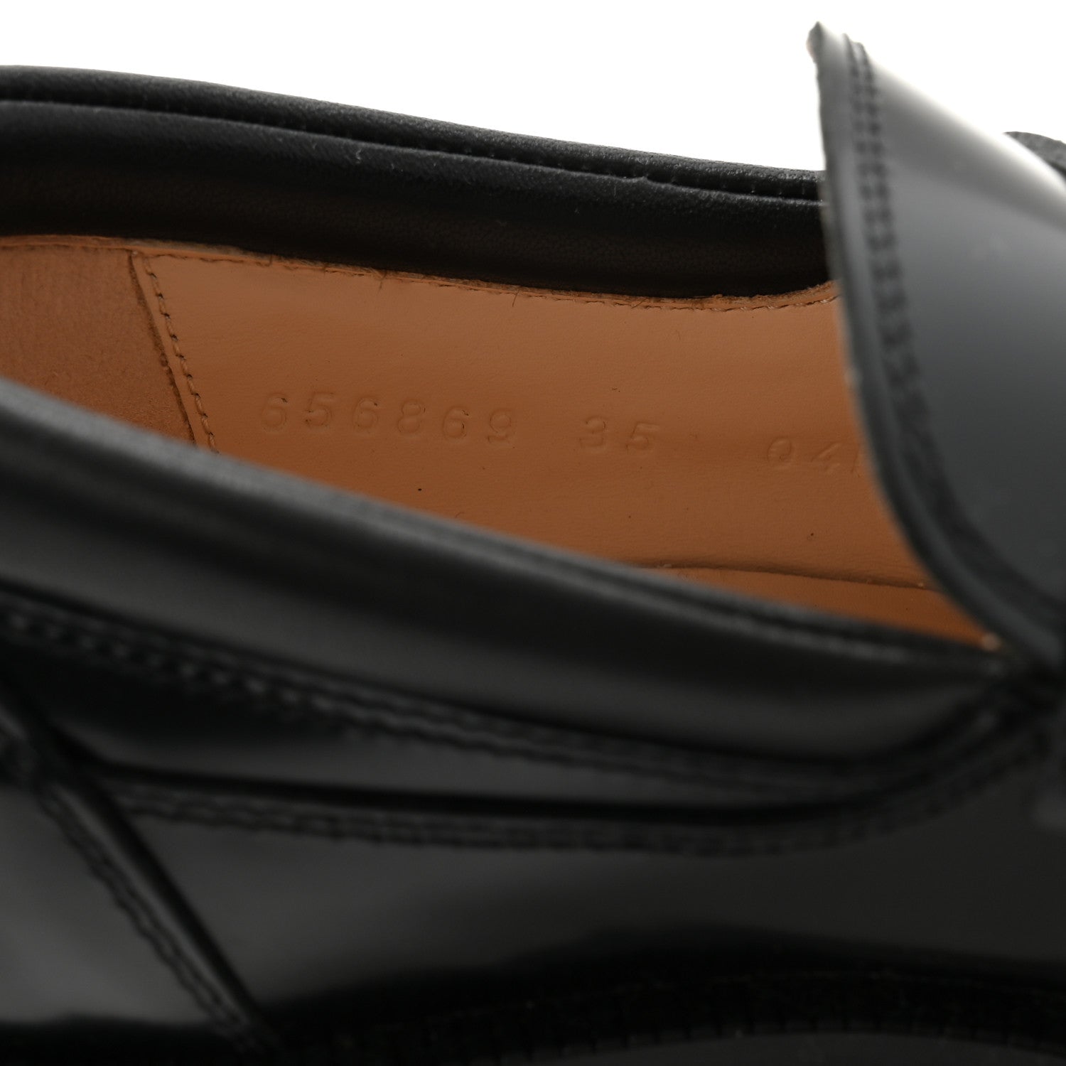 Gucci Magnum Calfskin Nappa Samoa Womens Horsebit Platform Chunky Lug Sole 40mm Loafers 35 Black 7 of 7