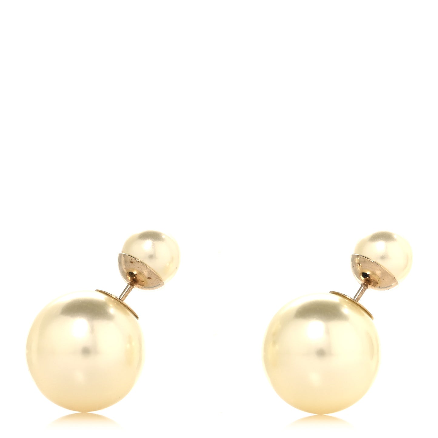 Pearl Mise En Dior Tribal Earrings Gold