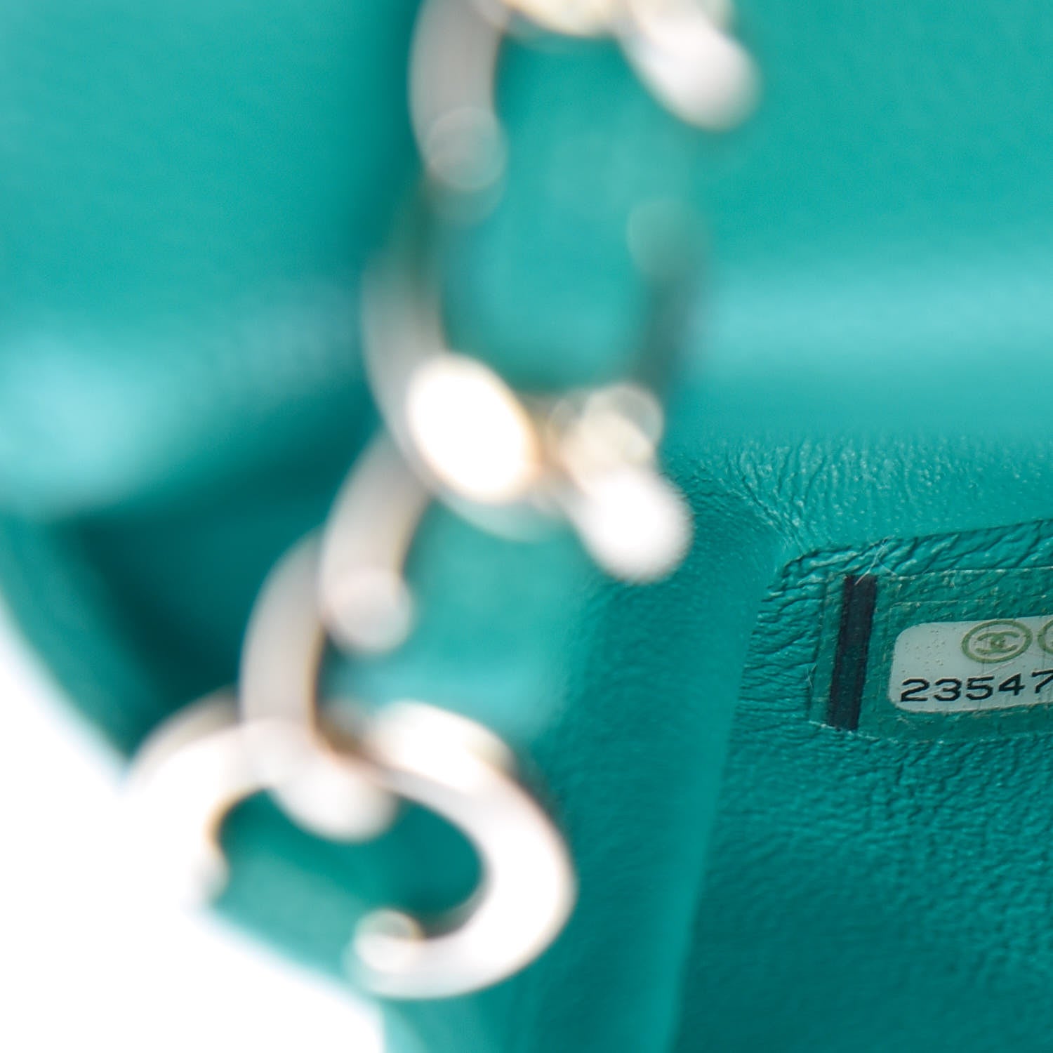 Chanel Caviar Quilted Mini Rectangular Flap Turquoise 7 of 8