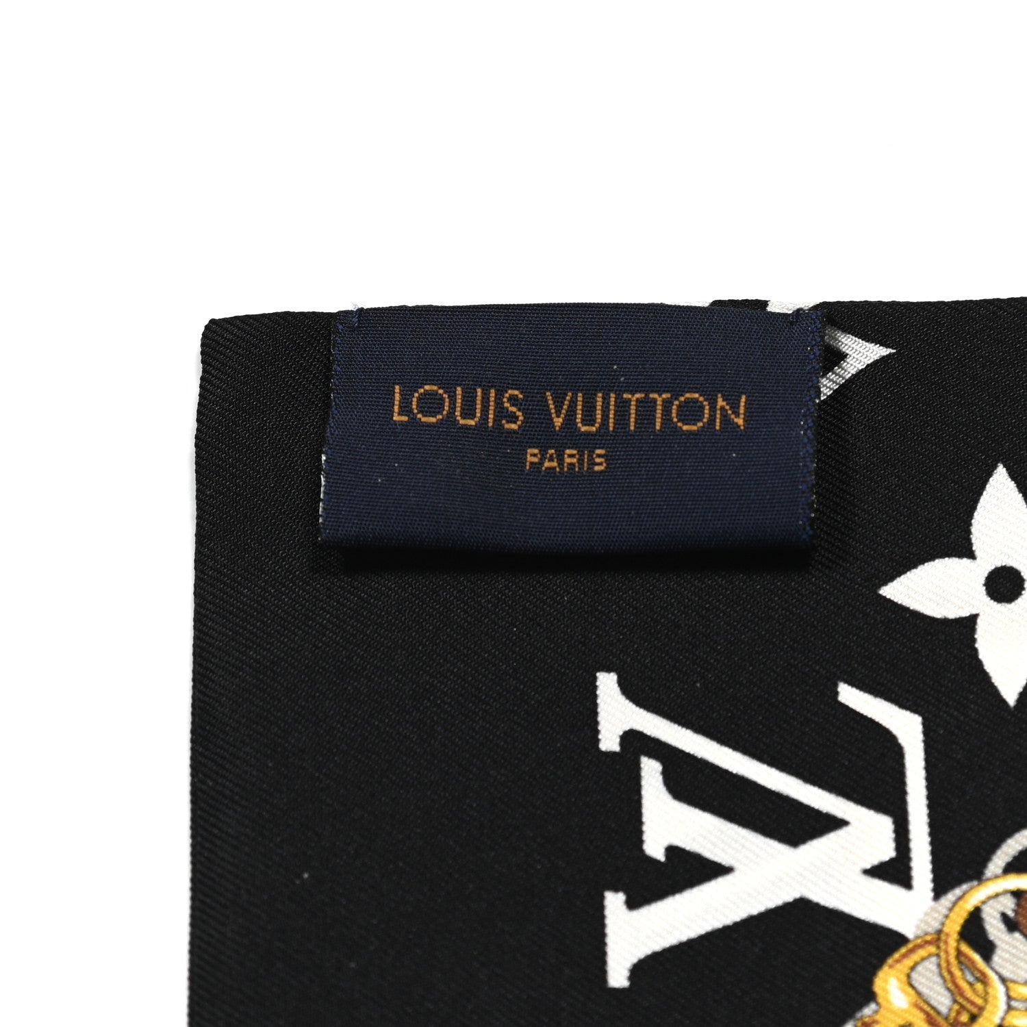 Louis Vuitton Silk Monogram Confidential Bandeau Black 3 of 5