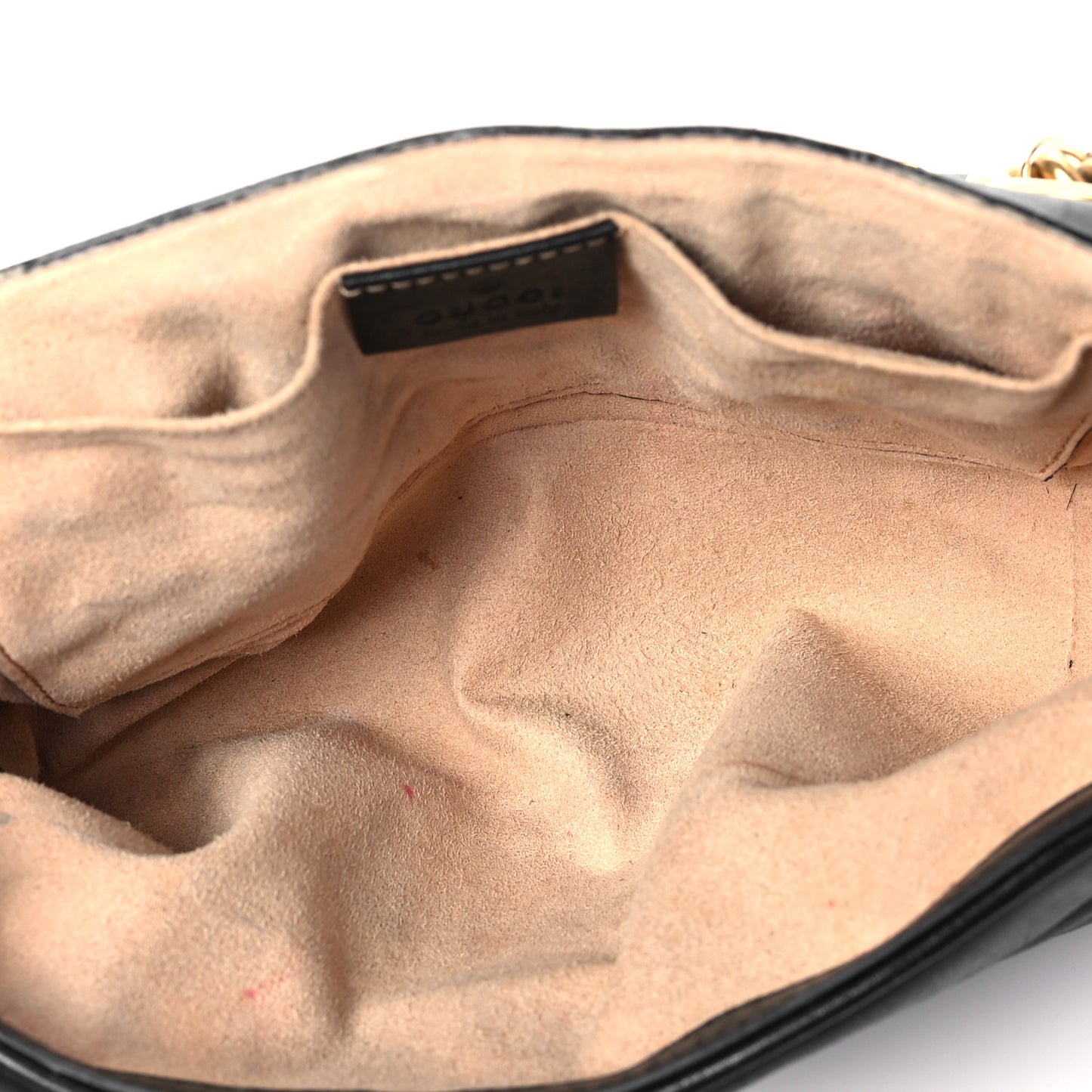 Calfskin Matelasse Mini GG Marmont Shoulder Bag Black