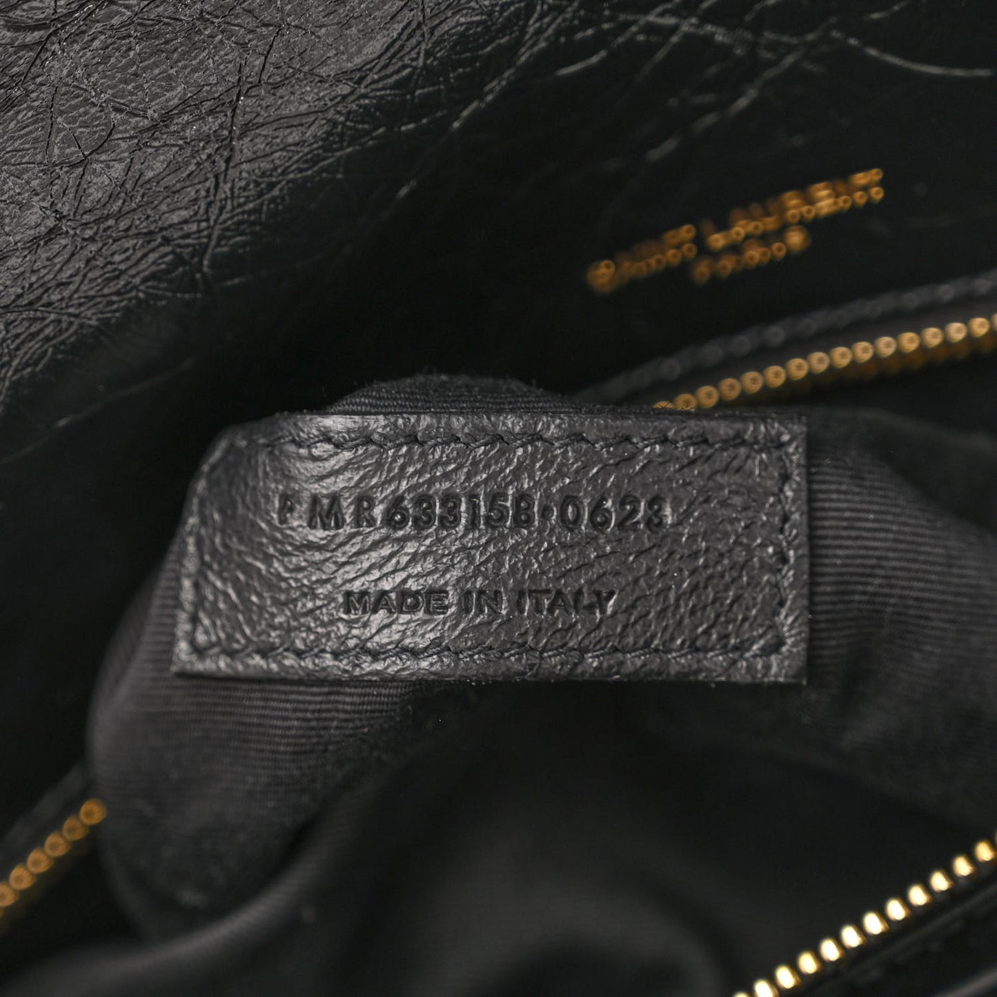 Crinkled Calfskin Matelasse Monogram Medium Niki Chain Satchel Black