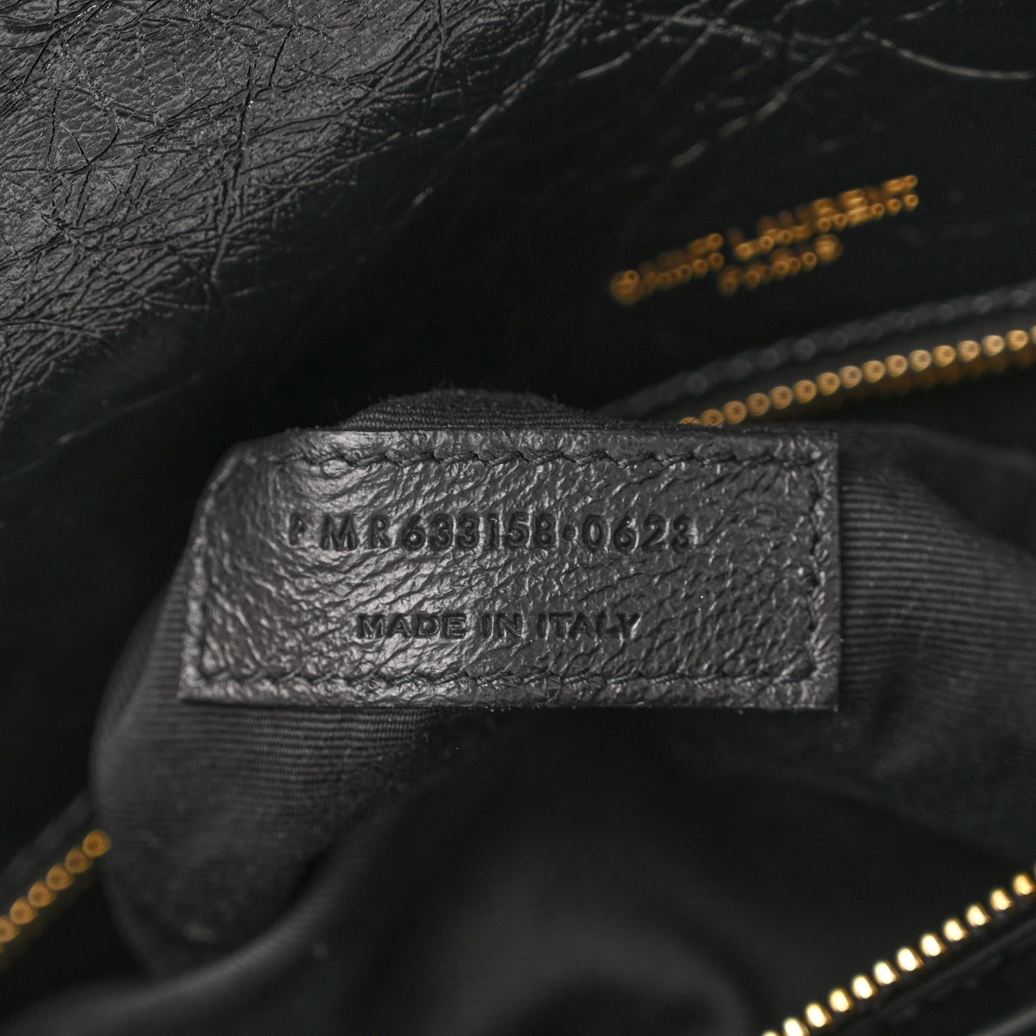 Saint Laurent Crinkled Calfskin Matelasse Monogram Medium Niki Chain Satchel Black 7 of 10