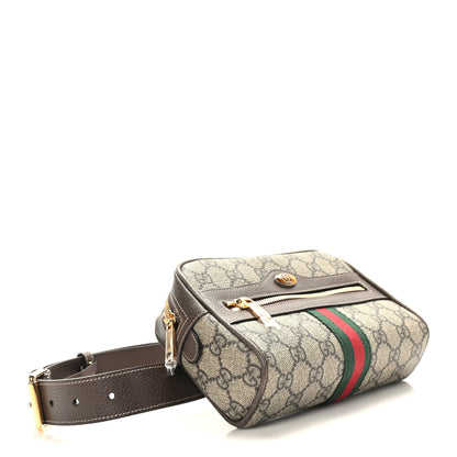 Gucci GG Supreme Monogram Web Small Ophidia Belt Bag 85 34 Dark Brown 4 of 10