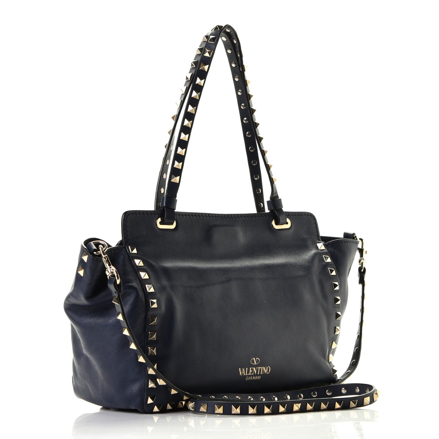 Vitello Small Rockstud Tote Marine