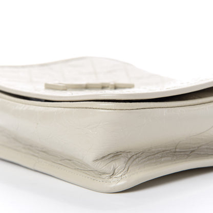 Saint Laurent Crinkled Calfskin Matelasse Monogram Niki Chain Wallet Crema Soft 7 of 11