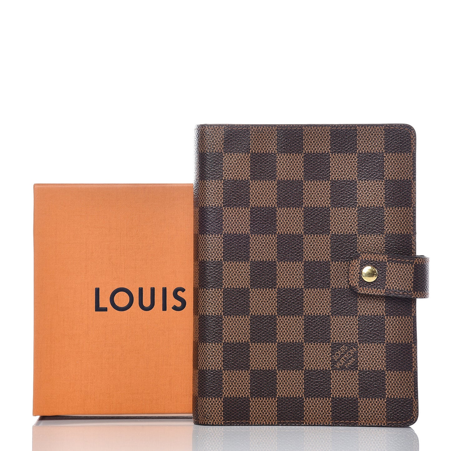 Damier Ebene Medium Ring Agenda Cover