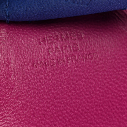 Hermes Milo Lambskin Grigri Rodeo Horse Bag Charm MM Rose Pourpre Malachite Bleu Electrique 4 of 4