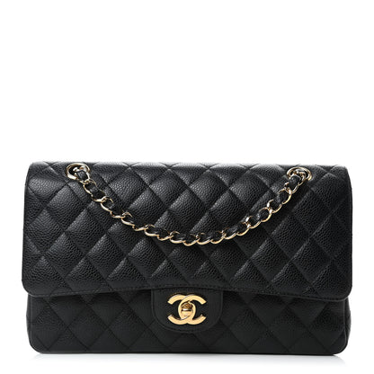 Chanel Caviar Quilted Medium Double Flap Black 1 of 8