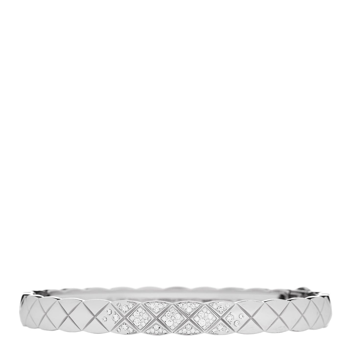18K White Gold Diamond Coco Crush Bracelet M