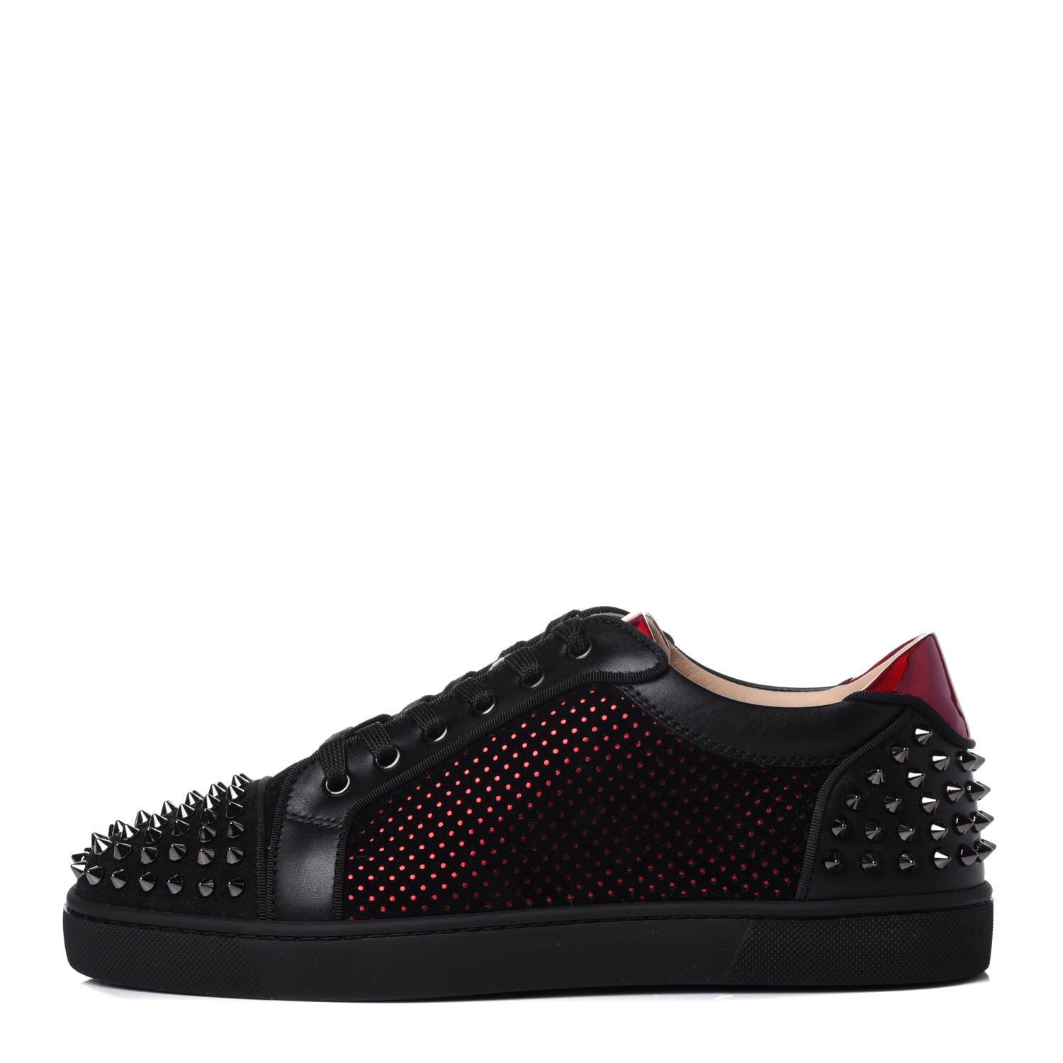 Christian Louboutin Suede Mens Seavaste 2 Orlato Flat Sneakers 42 Black 1 of 14
