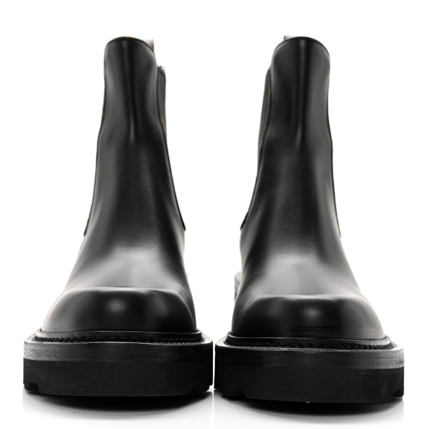 Louis Vuitton Calfskin Monogram Beaubourg Ankle Boots 39 Black 2 of 11