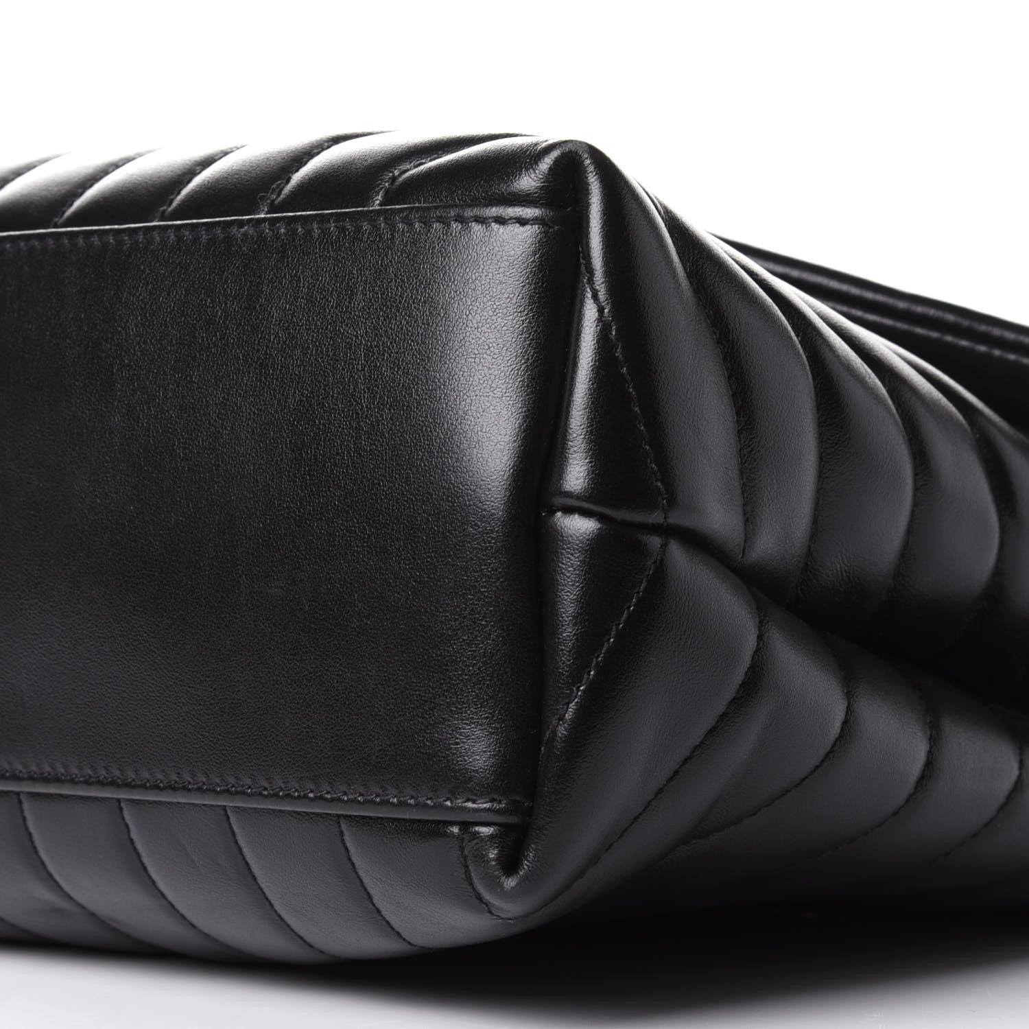 Saint Laurent Calfskin Y Quilted Monogram Medium Loulou Chain Satchel Black 10 of 10