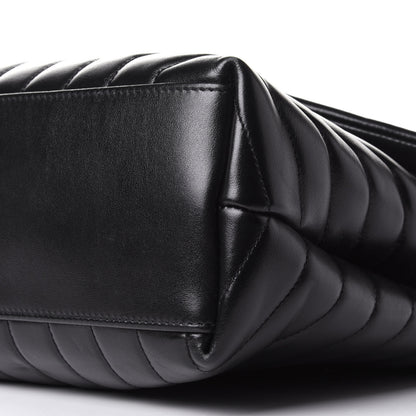 Saint Laurent Calfskin Y Quilted Monogram Medium Loulou Chain Satchel Black 10 of 10