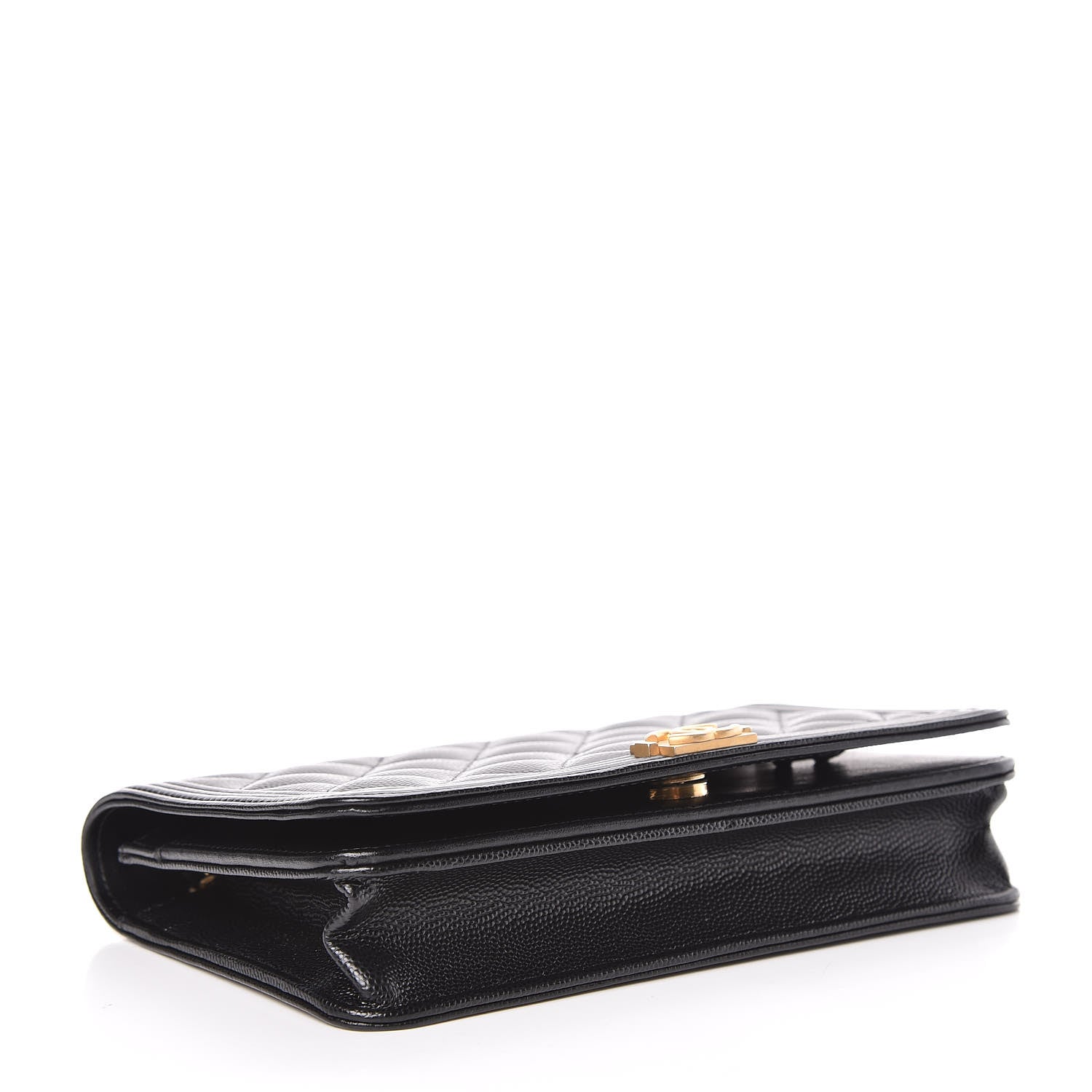 Chanel Caviar Quilted Boy Wallet On Chain WOC Black 4 of 14