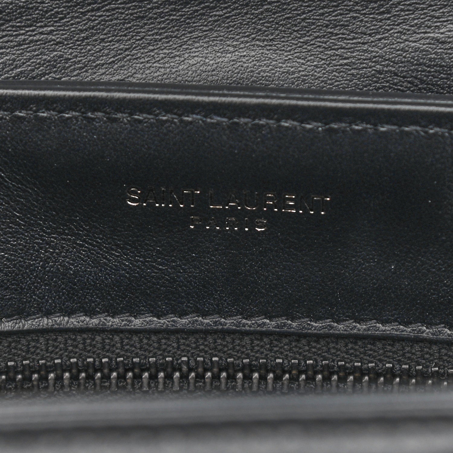 Saint Laurent Calfskin Y Quilted Monogram Toy Loulou Crossbody Bag Black 6 of 12