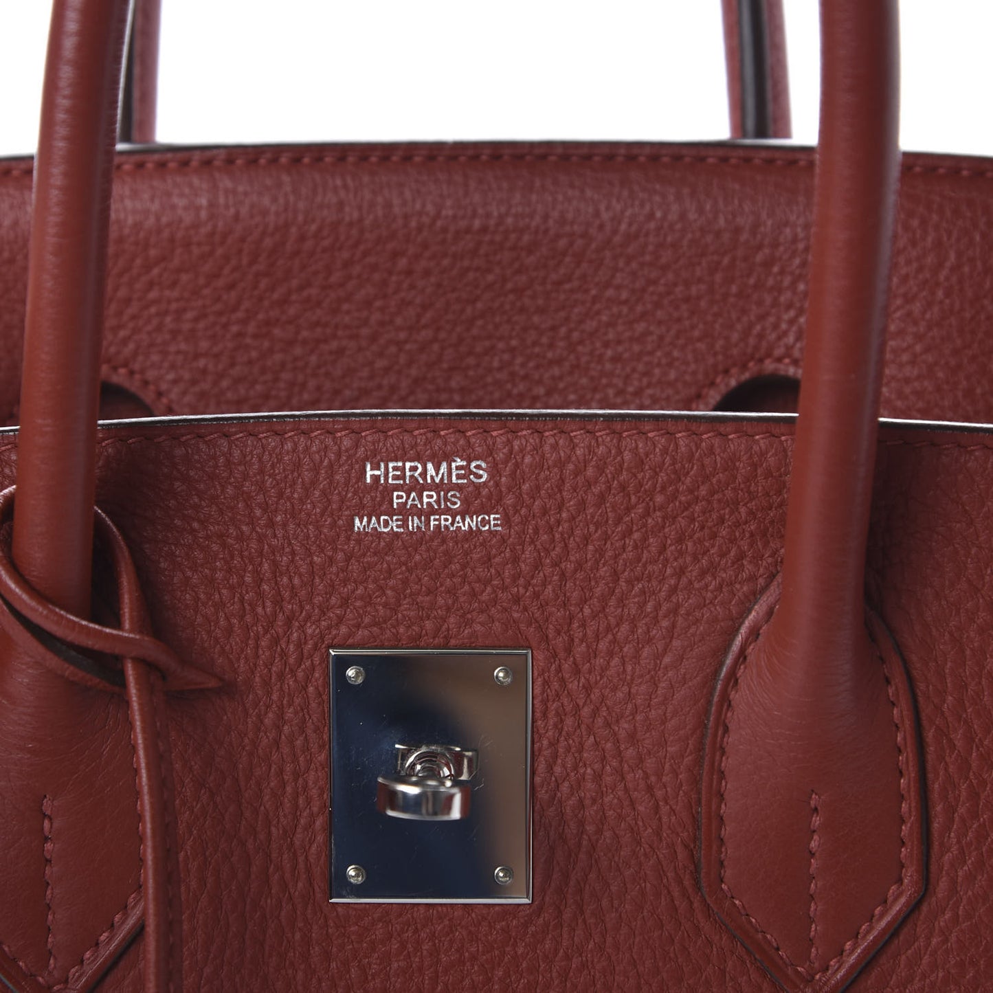 Taurillon Clemence Birkin 35 Rouge Venetian