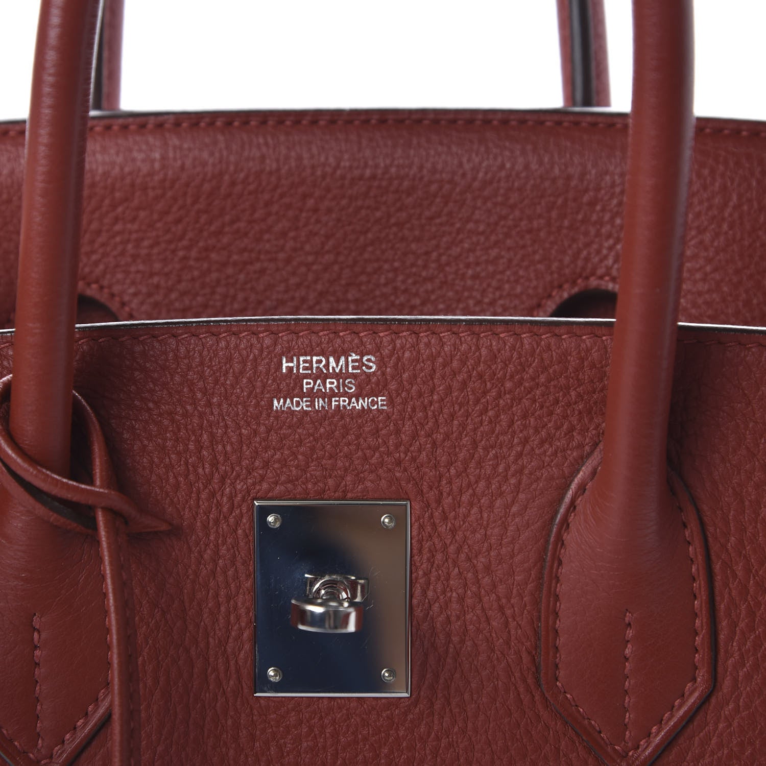 Hermes Taurillon Clemence Birkin 35 Rouge Venetian 8 of 14