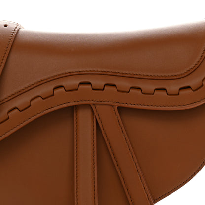 Christian Dior Bobby Calfskin Marquetry Saddle Bag With Strap Marron 8 of 11