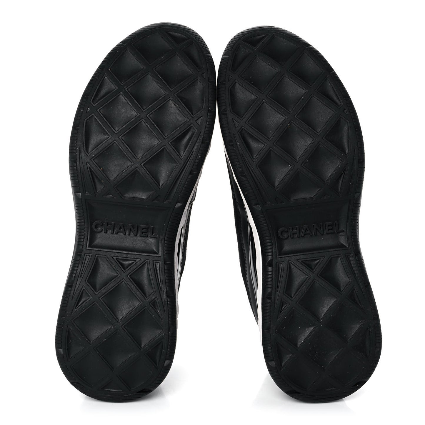 Velvet Calfskin Mixed Fibers CC Sneakers 38 Black