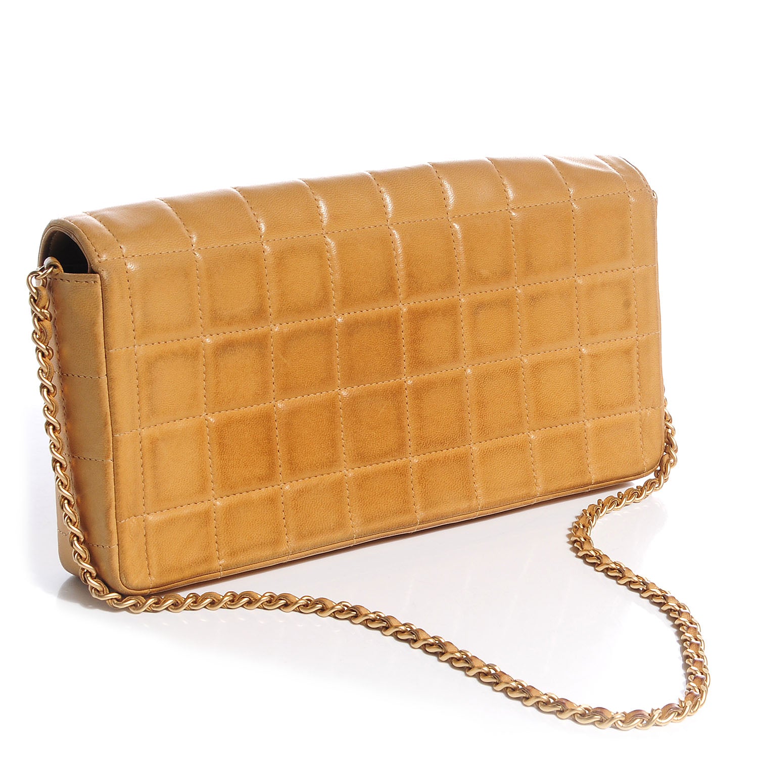 Chanel Lambskin East West Chocolate Bar Flap Beige 3 of 9