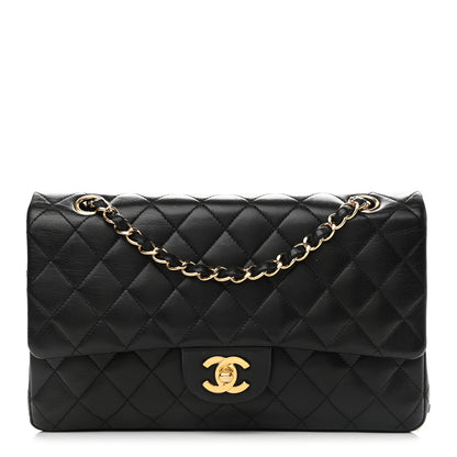 Chanel Lambskin Quilted Medium Double Flap Black 1 of 13