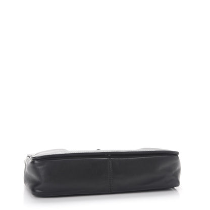 Chanel Lambskin Square Stitched Kiss Lock Flap Black 4 of 13