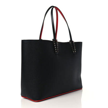 Christian Louboutin Calfskin Spikes East West Cabata Tote Black 3 of 10