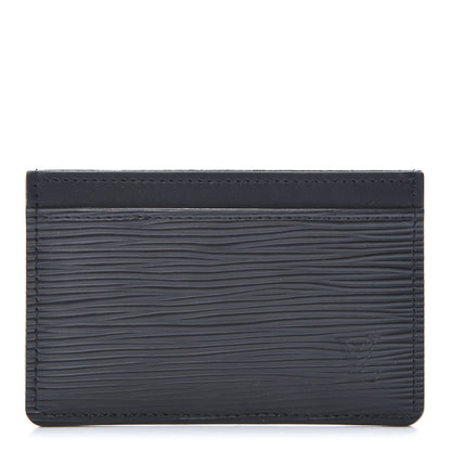 Louis Vuitton Epi Card Holder Black 1 of 7