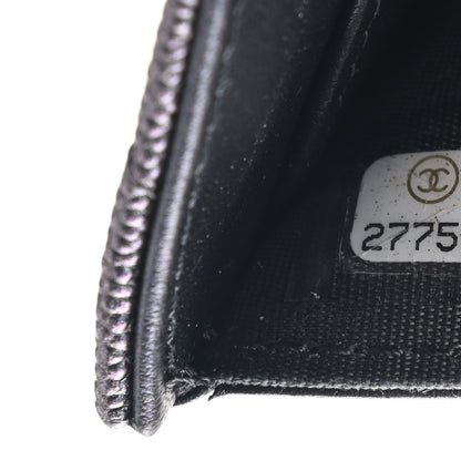 Chanel Iridescent Caviar Quilted Small Flap Wallet Black 8 of 9