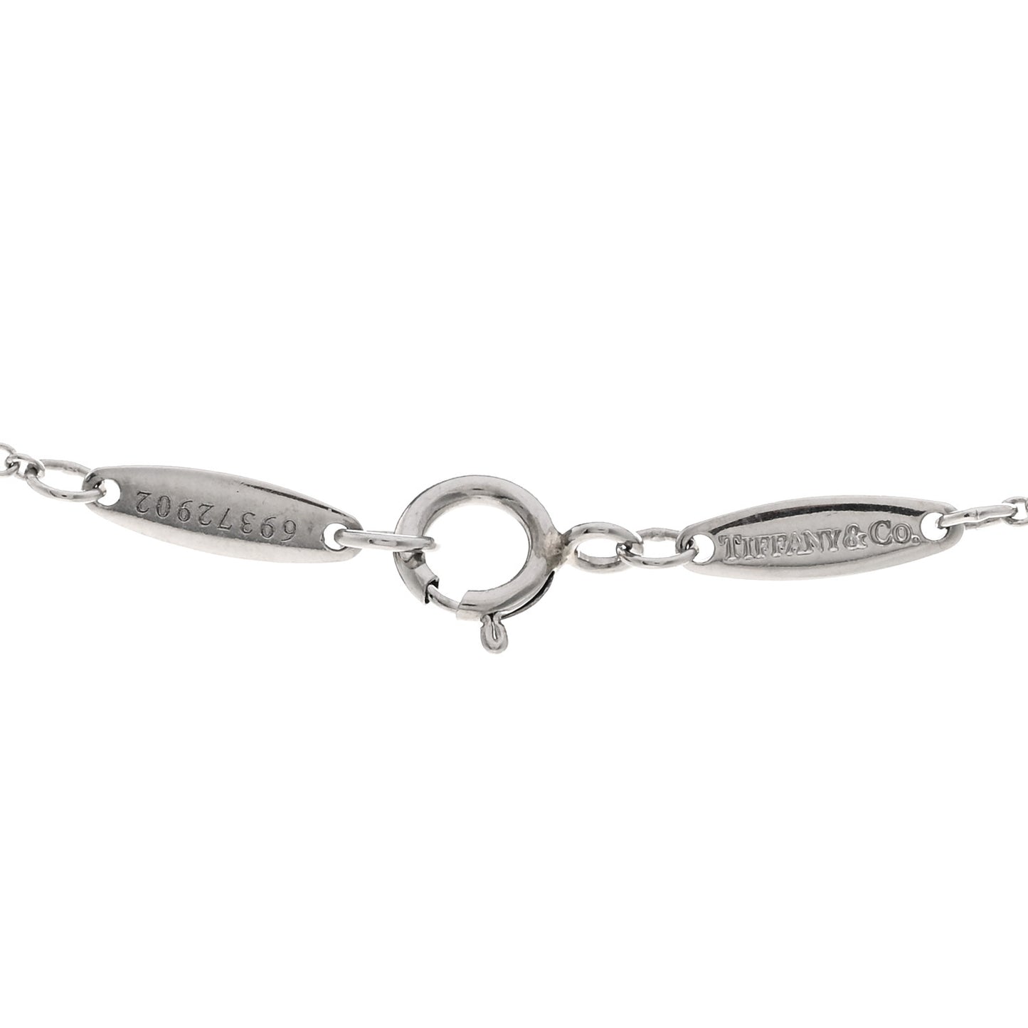 Platinum Diamond .71ct Elsa Peretti Diamonds by the Yard Pendant Necklace