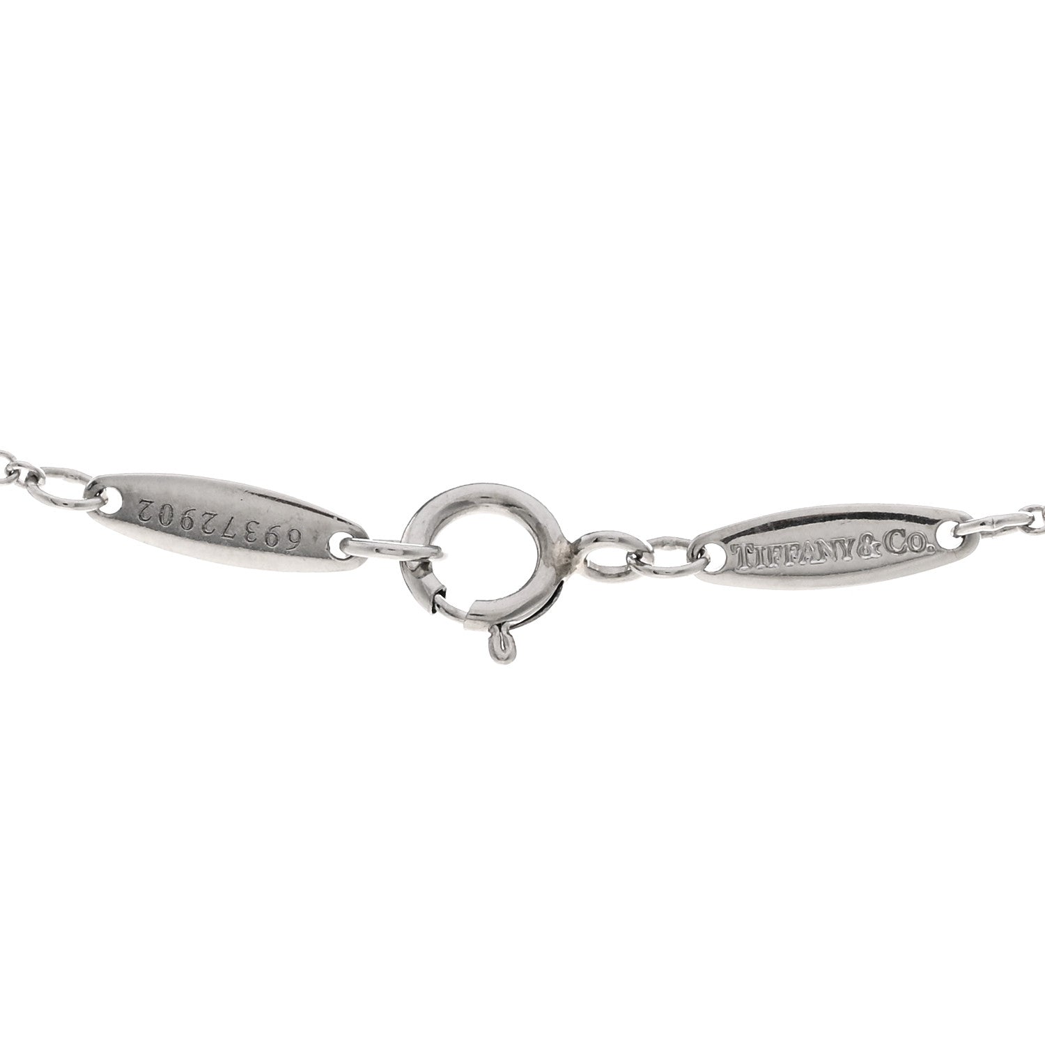 Tiffany Platinum Diamond .71ct Elsa Peretti Diamonds by the Yard Pendant Necklace 4 of 4