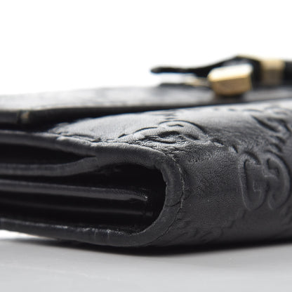 Gucci Guccissima Princy Continental Wallet Black 9 of 16