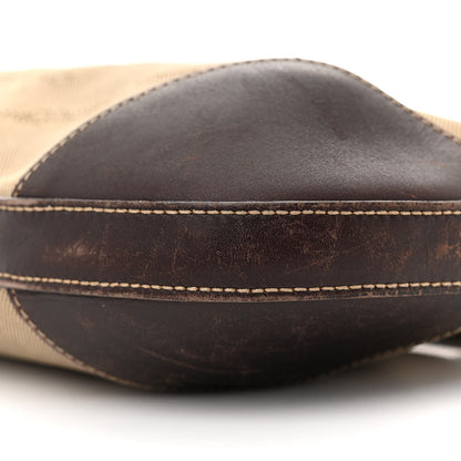 Prada Jacquard Logo Hobo Corda Bruciato 9 of 17