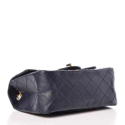 Chanel Aged Calfskin Quilted 2.55 Reissue Mini Flap Navy 4 of 9