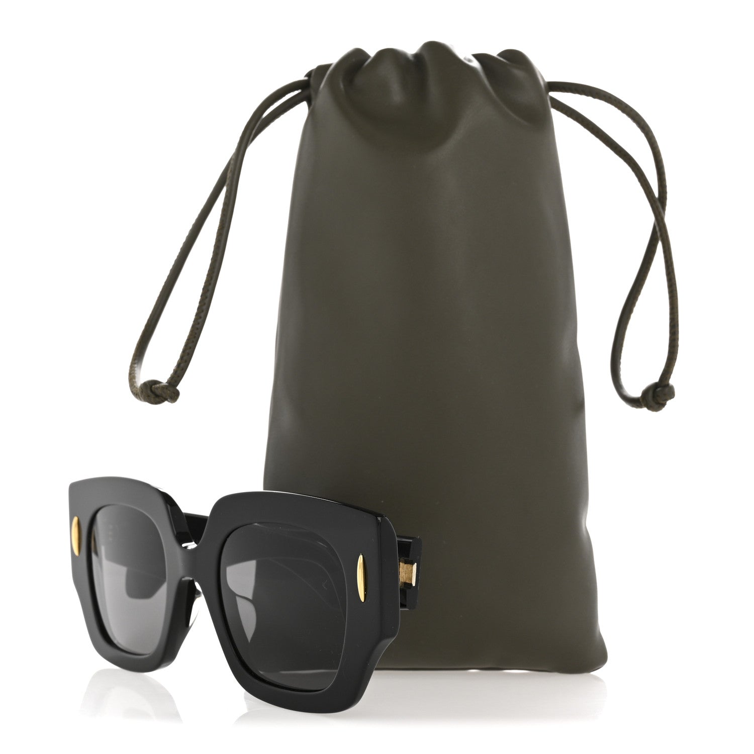 Loewe Acetate Anagram Square Screen Sunglasses LW40129U Black 8 of 8