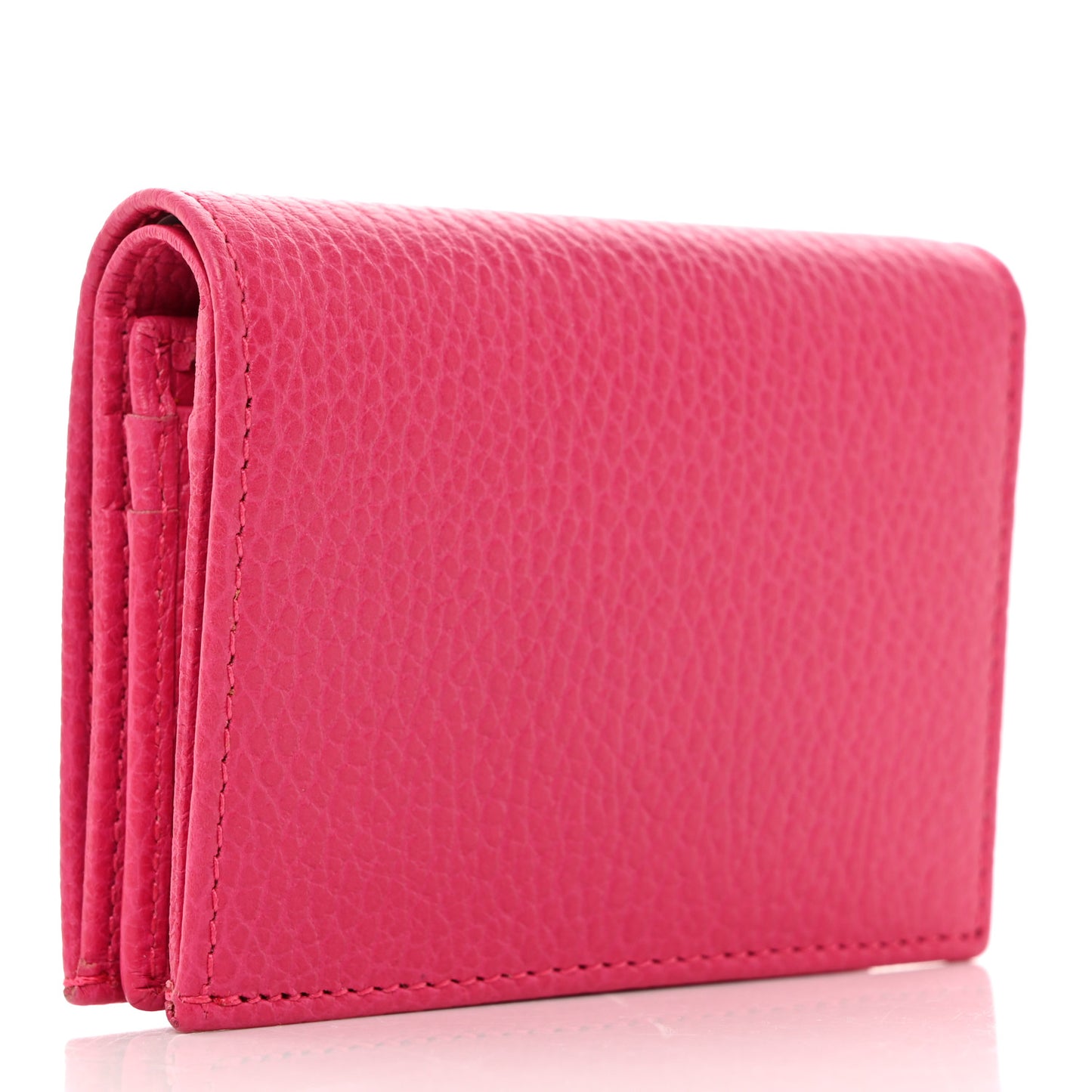 Dollar Calfskin GG Marmont Card Case Box Pink