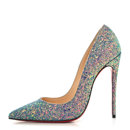 Christian Louboutin Glitter So Kate Dragonfly 120 Pumps 37 China Blue 1 of 7