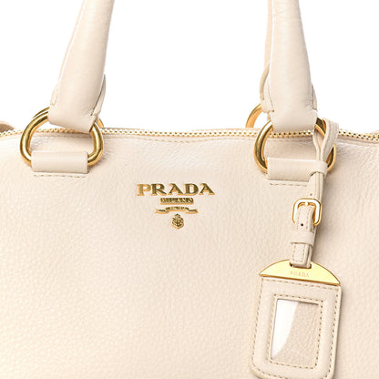 Prada Vitello Daino Top Handle Zip Tote Talco 11 of 11