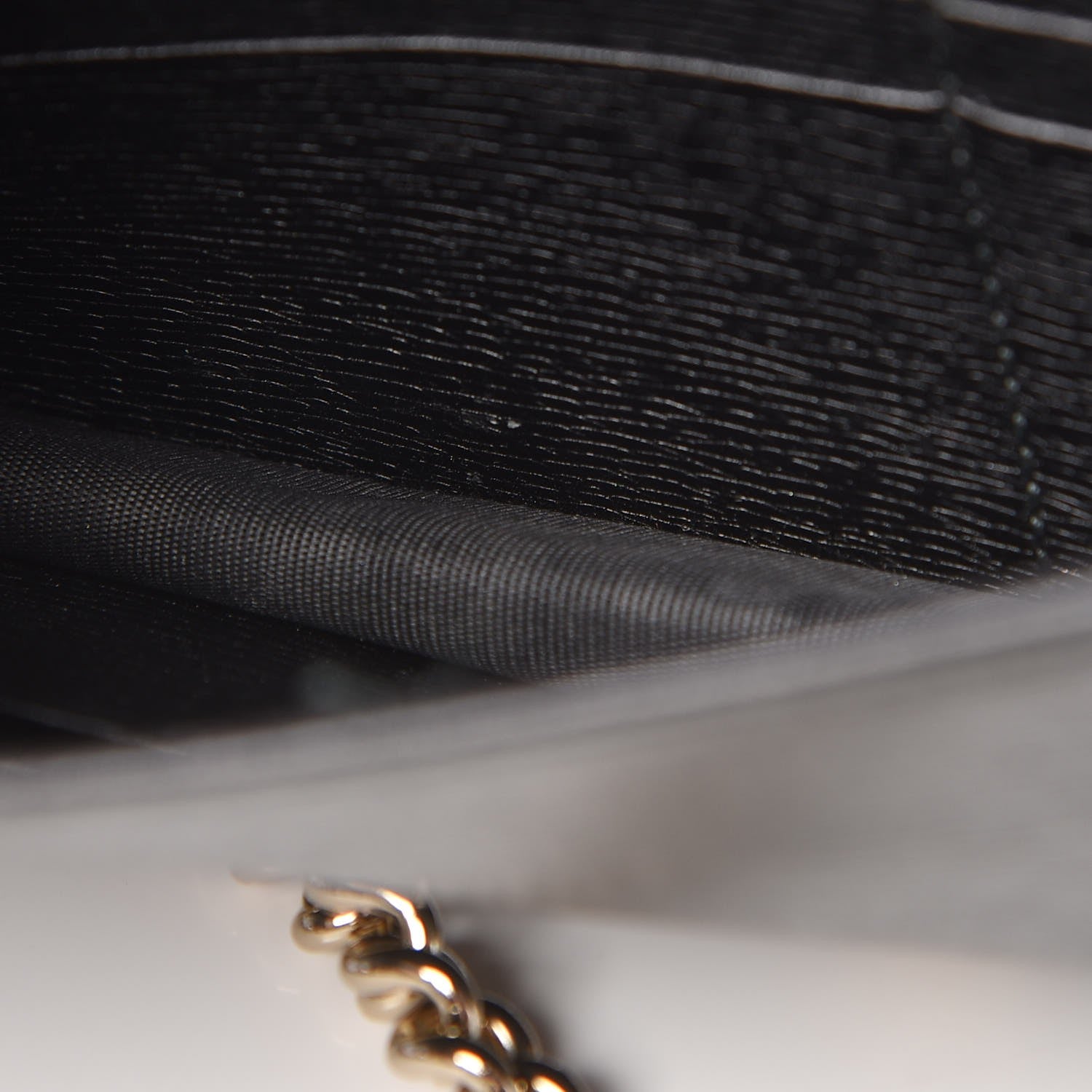 Gucci Textured Calfskin Medium Betty Chain Wallet Black 14 of 14