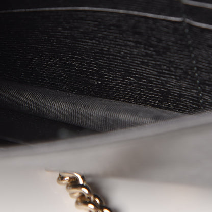 Gucci Textured Calfskin Medium Betty Chain Wallet Black 14 of 14