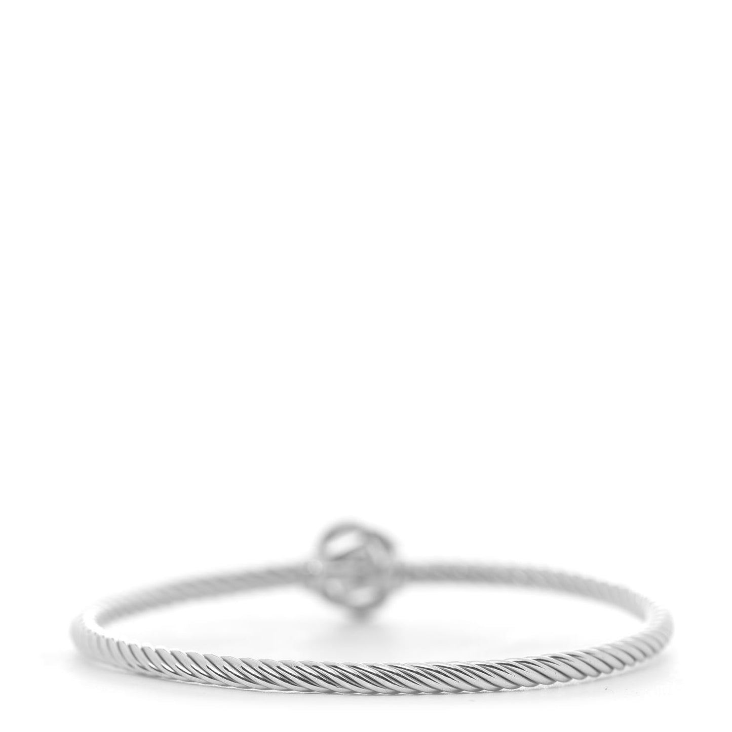 Sterling Silver Diamond 3mm Infinity Bracelet
