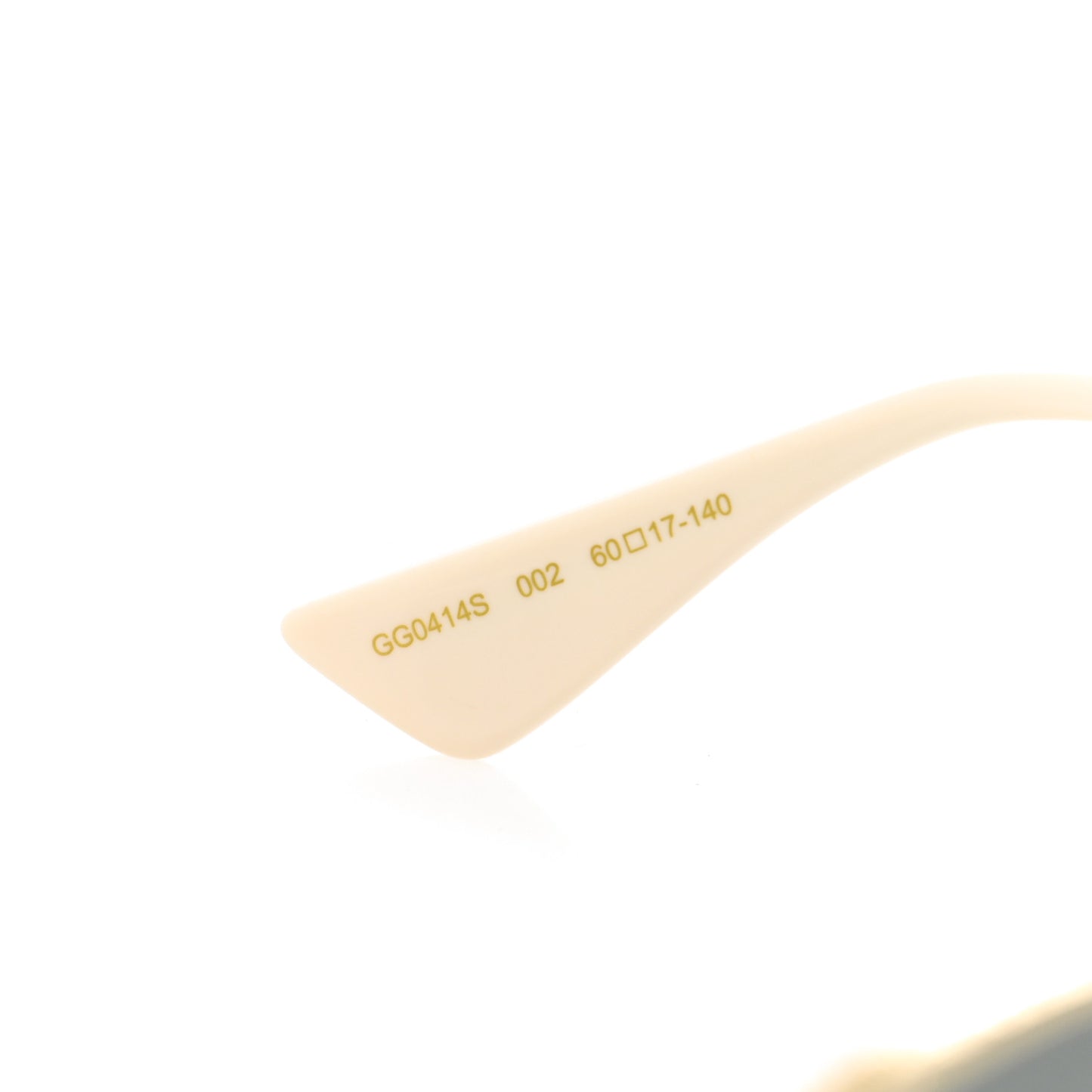 Metal Rectangular Guccify Frame Sunglasses GG0414S Gold