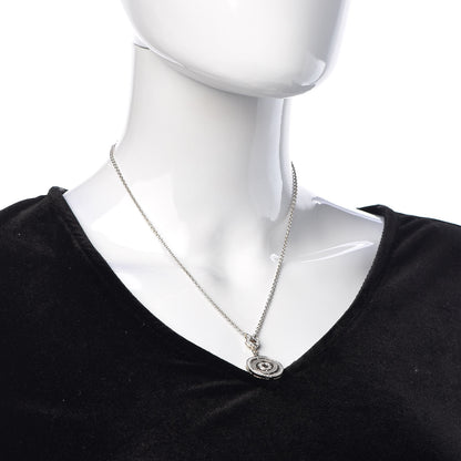Bulgari 18K White Gold Diamond Astrale Cerchi Pendant Necklace 2 of 6